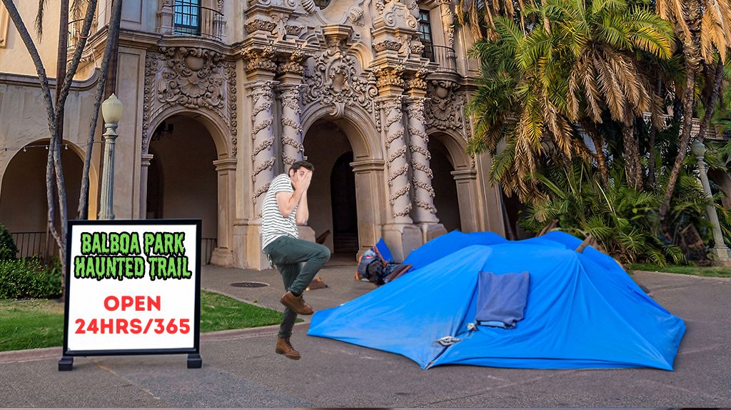Balboa Park Haunted Trail Halloween event San Diego
