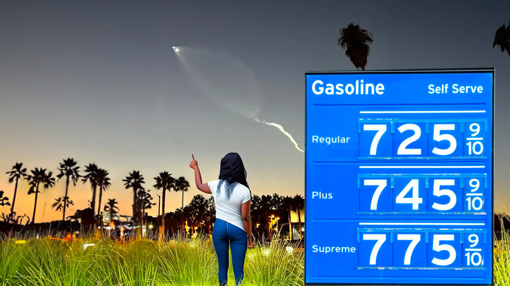 Rocket Launch during increasing gas prices