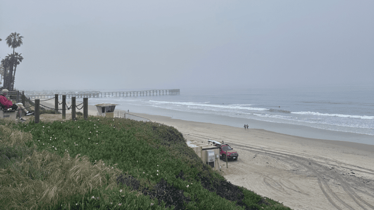 A gloomy day of the beach