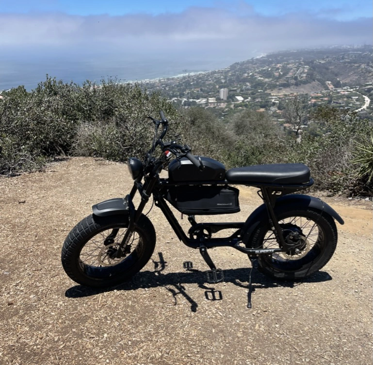Electric bike riding on San Diego streets